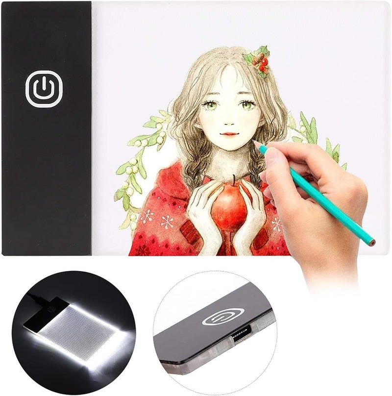 klarako Artcraft Light Tracing Box, Eye Protection LED Light Copy Board A6 Brightness Artcraft Tracing Flip Book Pad Kit Tablet Drawing for Calligraphy and Painting, Animation Industry - Image 3
