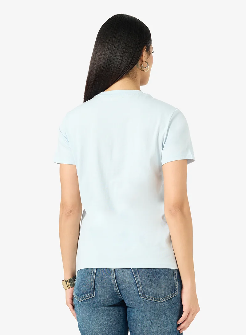 ريبلز مع نمشي Ladies Crew Neck Printed T-shirt
