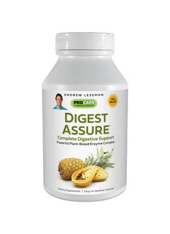 Andrew Lessman ANDREW LESSMAN Digest Assure 180 Capsules - Comprehensive Blend of Powerful Natural Enzymes to Support and Enhance Digestive Health, Vegetarian-Sourced Enzymes, Small Easy to Swallow Capsules  - Image 1