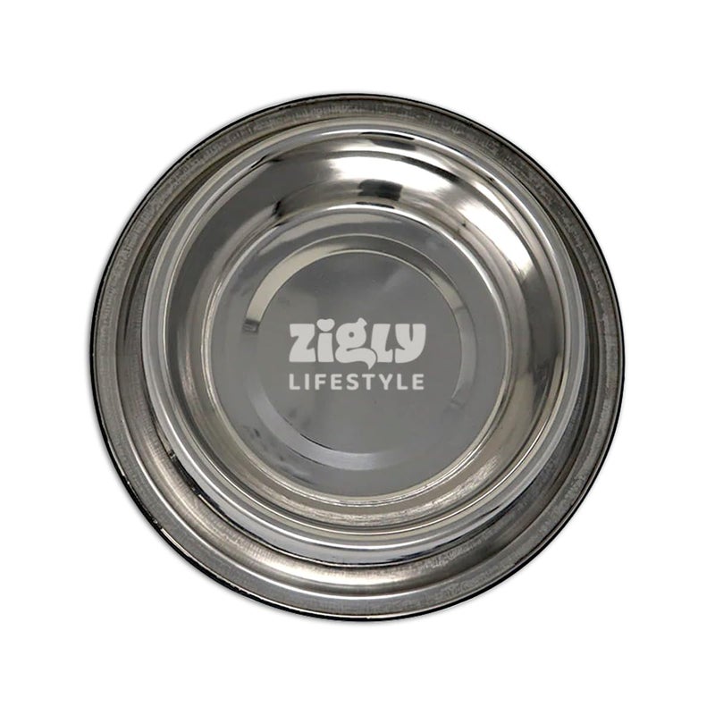ZIGLY Stainless Steel Dog Feeding Bowl | XXL Size Rust-Free, Non-Slip & Dishwasher Saf (S) - Image 1