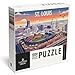 Lantern Press St Louis Missouri Skyline with Stadium Lithograph 1000 Piece Jigsaw Puzzle for Adults Made in USA with Reference Poster - Image 2