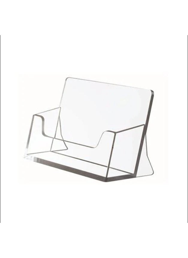 KRC Display - Desktop Transparent Business Card Holder 5 Pieces - Image 1