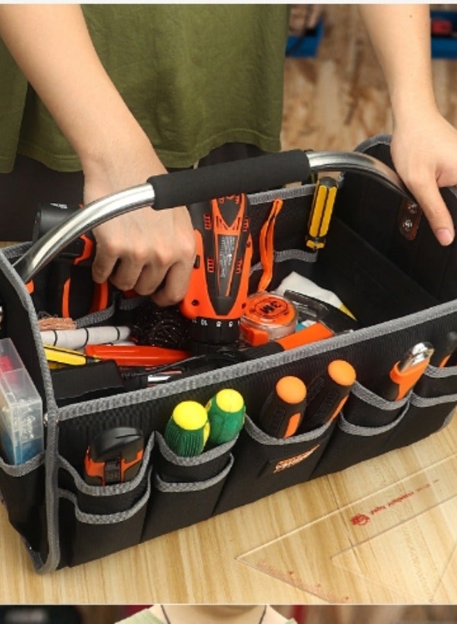 Hand Tool Bag Multi Tool Box Large Capacity Electrician Bag Men's Special Woodworking Tools Bag size - Image 1