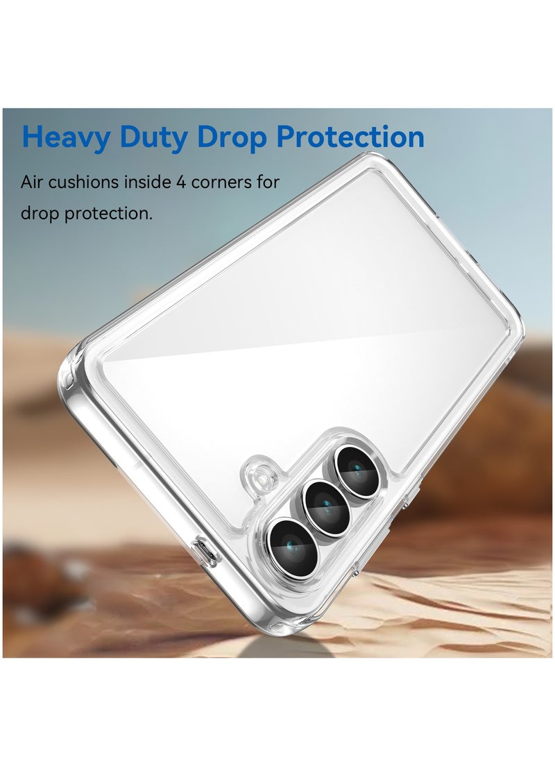 Fankalo Phone case for Samsung Galaxy S25 FE Clear Back Soft TPU Shockproof Bumper Protection Cover - Image 2