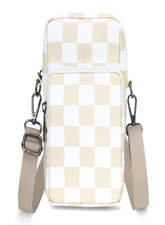 BBORGDC Checkered Small Crossbody Bags for Women, Boho Phone Purse Shoulder Bag with Strap, Original Design RFID Crossbody for Travel, Stylish Gift for Girls and Women - Image 1
