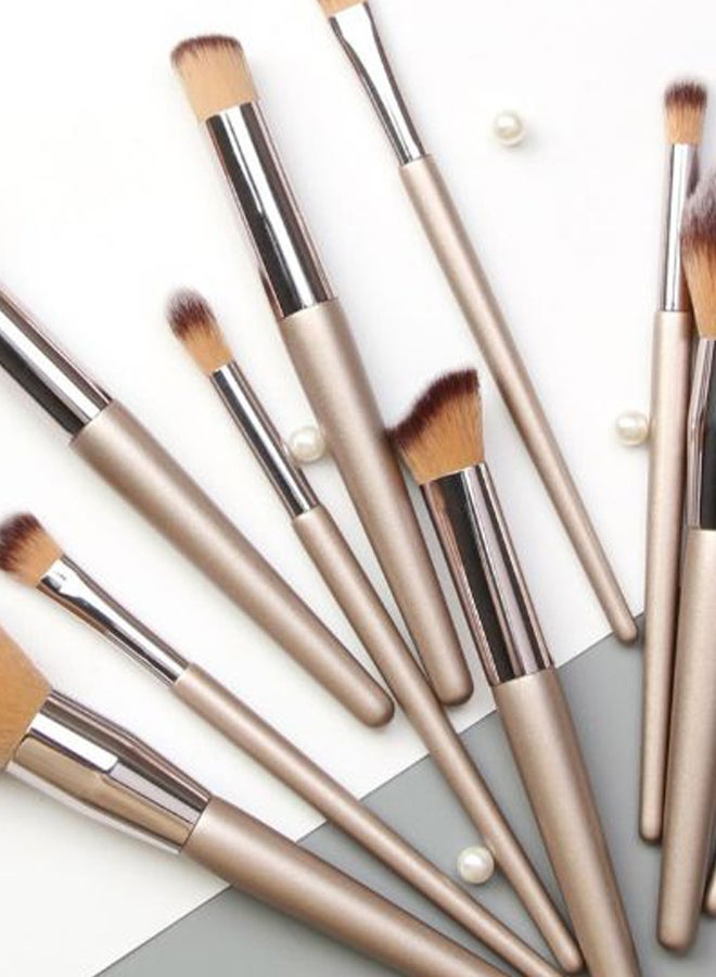 10-Piece Makeup Brush Set Multicolour - Image 2