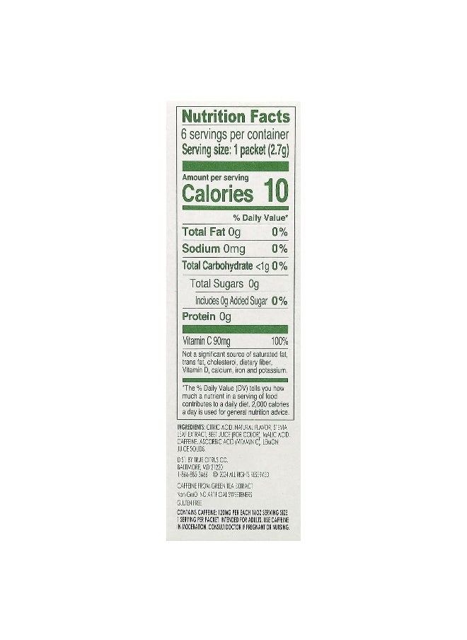 True Citrus True Citrus, True Lemon®, Energy, Wild Cherry Cranberry, 6 Packets, 0.095 oz (2.7 g) Each  - Image 2