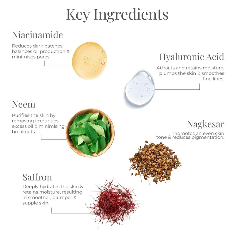 Forest Essentials Forest Essentials Delicate Saffron Neem Facial Cleanser with Hyaluronic Acid Niacinamide Designed For Acne Prone Sensitive Skin Gentle Clarifying Face Wash Sulphate Paraben Free - Image 3