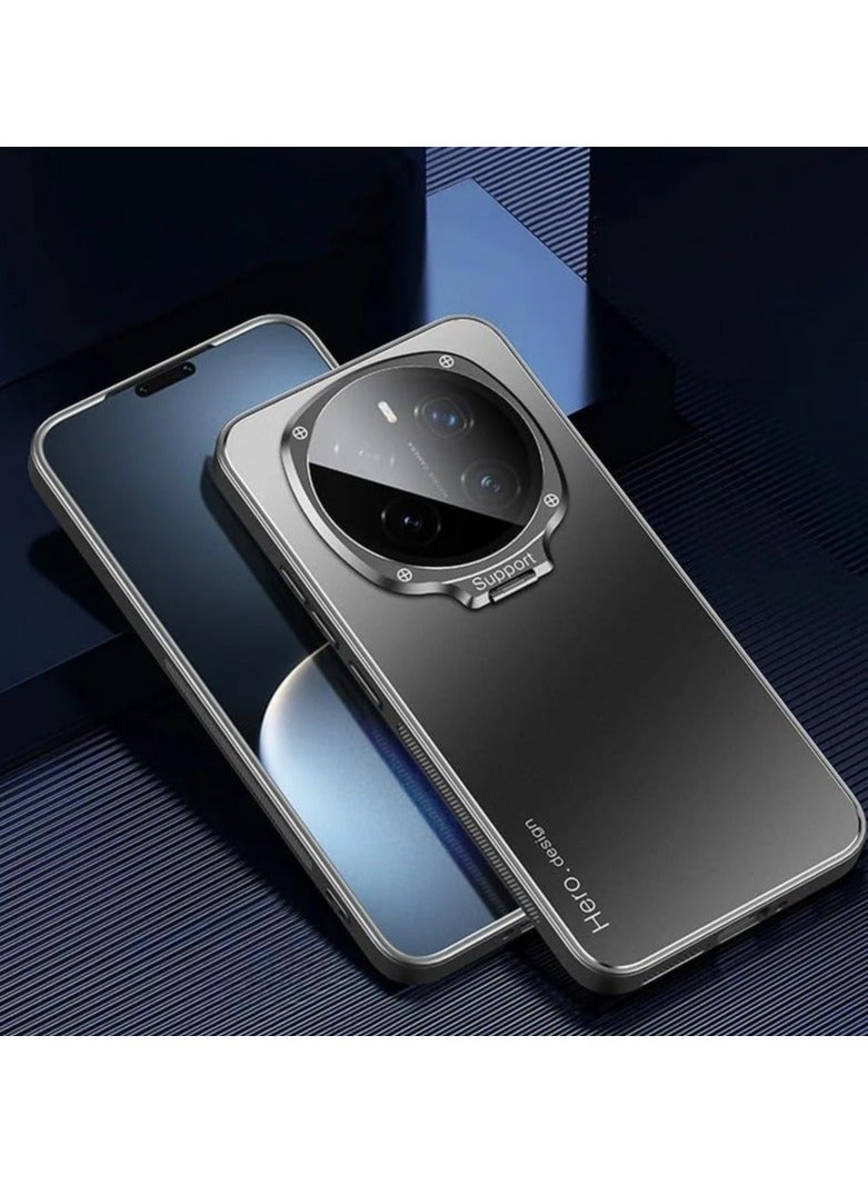 Case Compatible with Honor Magic 7 Pro, Ultra-thin Matte Hard PC Phone Case for with Camera Lens Cover, 【Support Magnetic Car Holder】 Case with Stand for Honor Magic 7 Pro (Black) - Image 1