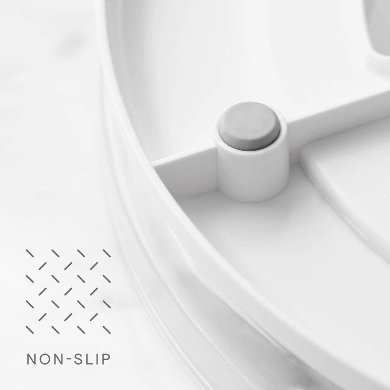 YouCopia دوار ثلاجة FridgeView، منظم Lazy Susan لتخزين الثلاجة، 11 بوصة، أبيض - Image 5
