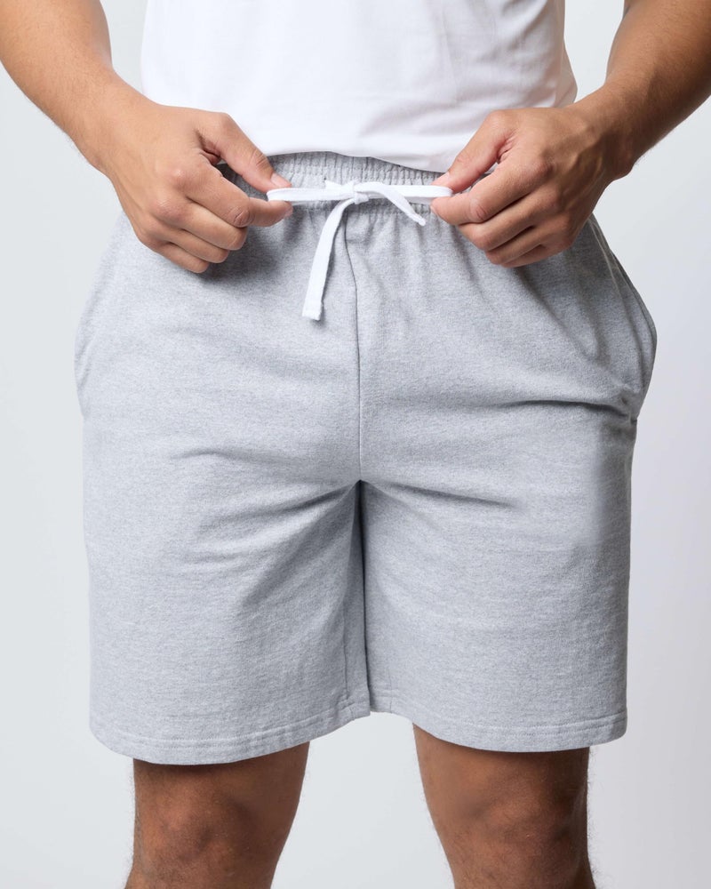 REALESSENTIALS Real Essentials 3 Pack: Men's Cotton 9" French Terry Casual Lounge Sweat Shorts with Pockets, Set 6, M - Image 5