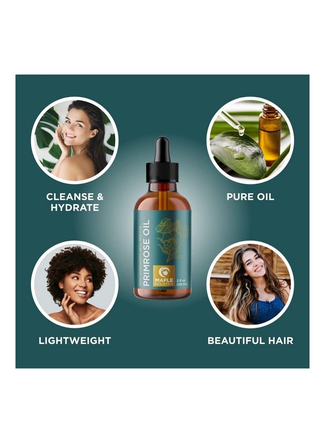 Maple Holistics Pure Evening Primrose Oil For Skin Cold Pressed Natural Face Moisturizer And Nourishing Hair Oil Use In Diy Skin Care For Dry Flaky Skin Hydration And As A Carrier Oil For Essential Oils Mixing - Image 5