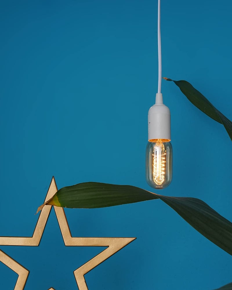HESSION Pendant Light Cord, Hanging Light Cord, Plug in Light fixtures, 5.9ft DIY Latern Light Cord with an E26 Light Socket, Featuring an On/Off Switch(Bulb Not Included). - Image 4