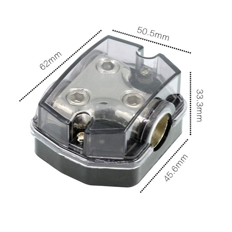 ZOOKOTO 1X0GA In/2X0GA Out Power Distribution Block for Car Audio Amplifiers - Image 4