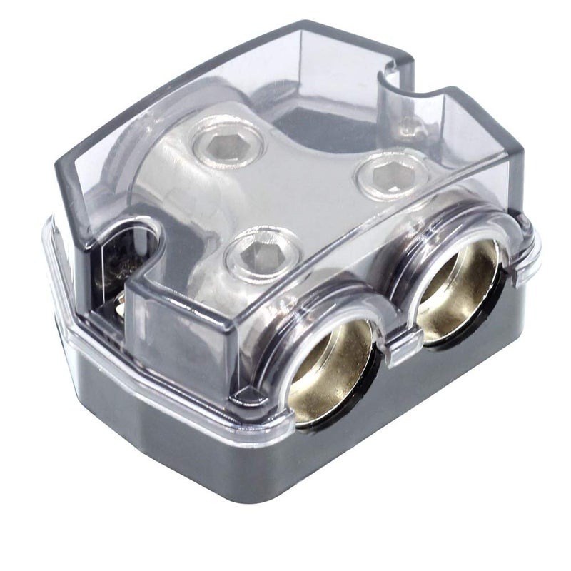 ZOOKOTO 1X0GA In/2X0GA Out Power Distribution Block for Car Audio Amplifiers - Image 1