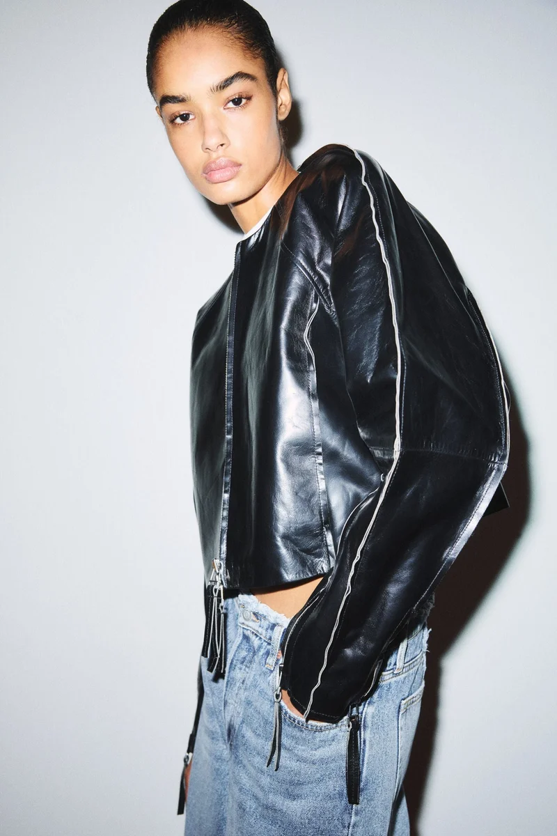 H&M  KW Leather jacket for Women | Best Price UAE