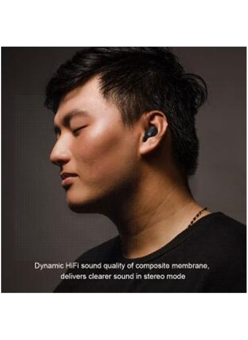 Generic - Mini Earbuds New Generation Smart Earphones TWS Bluetooth Headphones with LED Power Display HiFi Sound Quality Deep Bass Black - Image 1