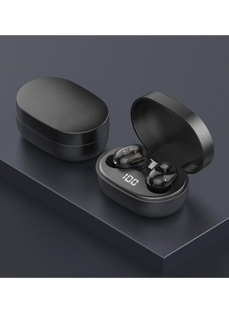 Generic - Mini Earbuds New Generation Smart Earphones TWS Bluetooth Headphones with LED Power Display HiFi Sound Quality Deep Bass Black - Image 1