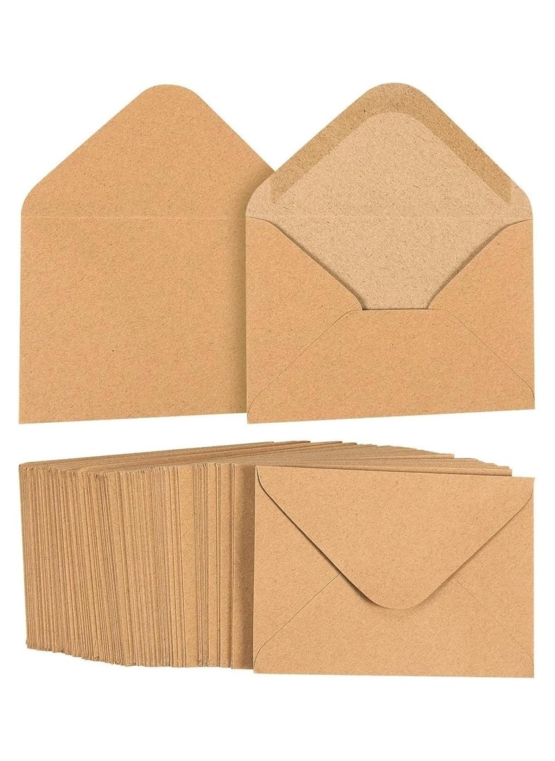 KCDMBUE 100 Pack Self-Sealing Envelopes (Brown)  - Image 1