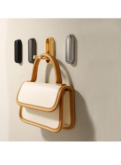 spa luxetique 4PCS Folding Coat Hook, Heavy Duty Wall Hooks Made of Zinc Alloy, Foldable Gold Wall Hooks for Hanging Coats, Scarves, Hats, Bathrobes, Keys, Bags (Gold)  - Image 5