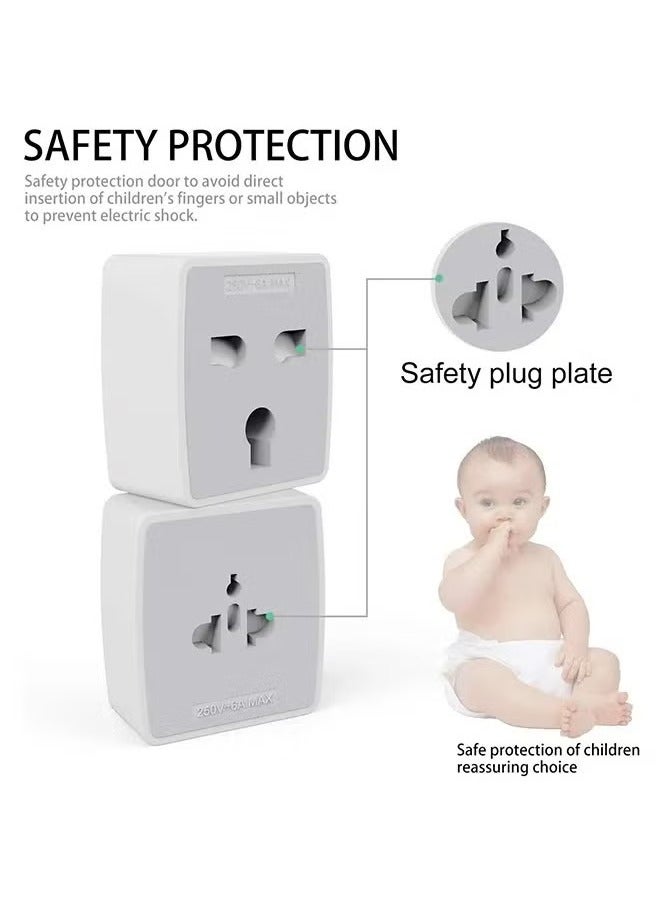JAJEEK Z4 Multi-Plug Adapter – International Power Travel Adapter Plug for UK, US, EU, Universal Plug for Worldwide Travel, Compact & Safe, Multi-Country Compatibility - Image 4