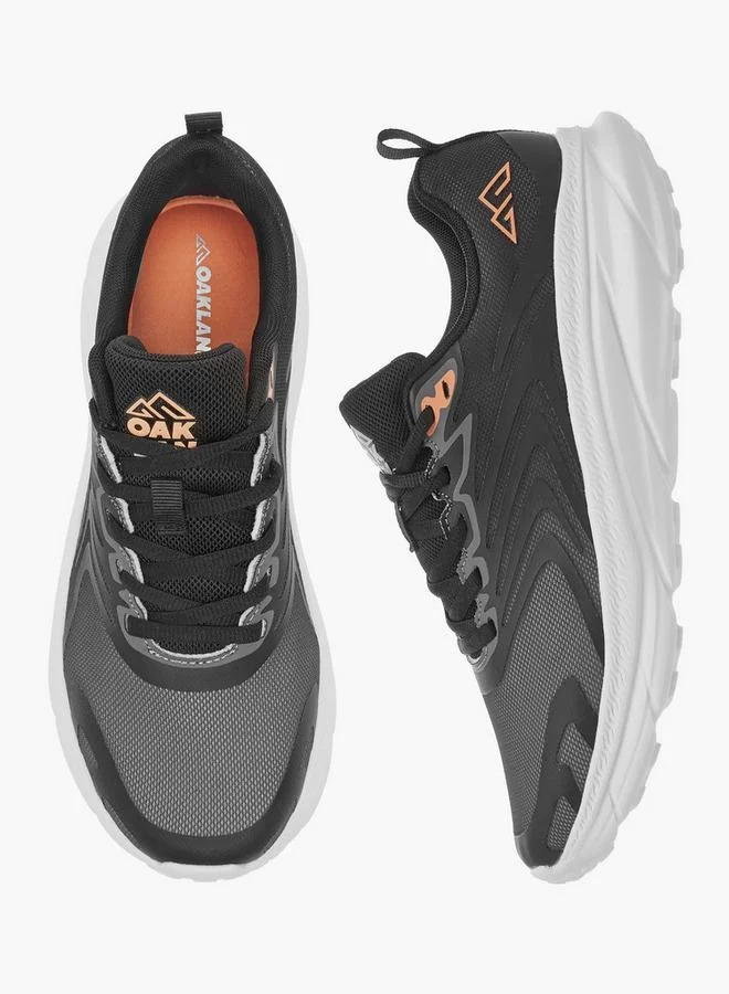 Oaklan by Shoexpress Women's Pull Tab Detail Lace-Up Sports Shoes