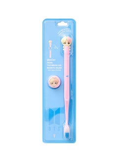 BTS K-Pop Idols Goods V Character Figure Toothbrush with Convenient Magnetic Holder Toothbrush ‎2.9 x 1.1 x 10.4inch  - Image 1