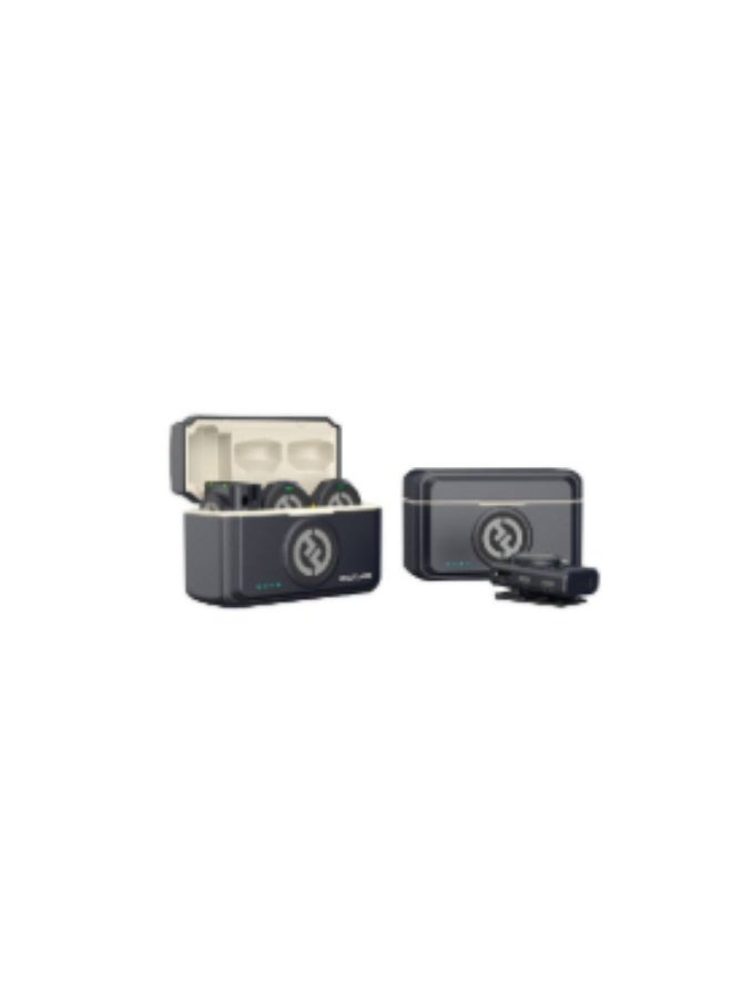 Hollyland Lark M2 Combo Wireless Tie Mic (2TX+3RX) for Camera, iPhone, Android, PC, 300m Range, Hi-Fi Audio Quality, Noise Reduction, 40H Use, Lavalier Microphone for Livestreaming Vlog-Black