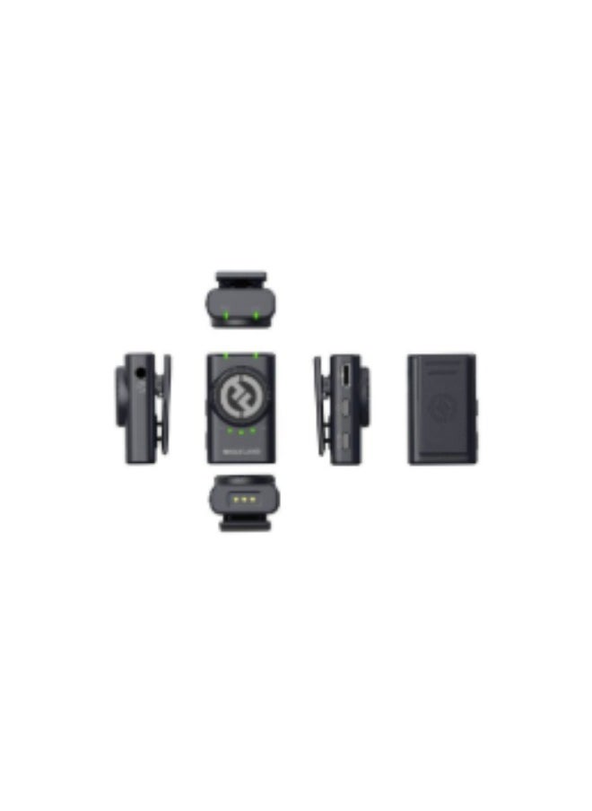 Hollyland Lark M2 Combo Wireless Tie Mic (2TX+3RX) for Camera, iPhone, Android, PC, 300m Range, Hi-Fi Audio Quality, Noise Reduction, 40H Use, Lavalier Microphone for Livestreaming Vlog-Black
