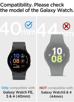 Spigen Spigen Rugged Armor Pro Designed for Samsung Galaxy Watch FE (2024), Galaxy Watch 5 40mm (2022), Galaxy Watch 4 40mm (2021) Band with Case Protector - Charcoal Gray  - Image 2