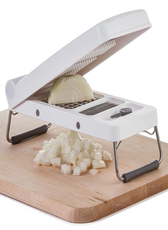 PL8 Professional Chopper, White - Multi-Functional Vegetable Chopper, Dicer, and Mincer with Sturdy Stainless Steel Frame, Perfect for Onions, Tomatoes, and More - Image 4