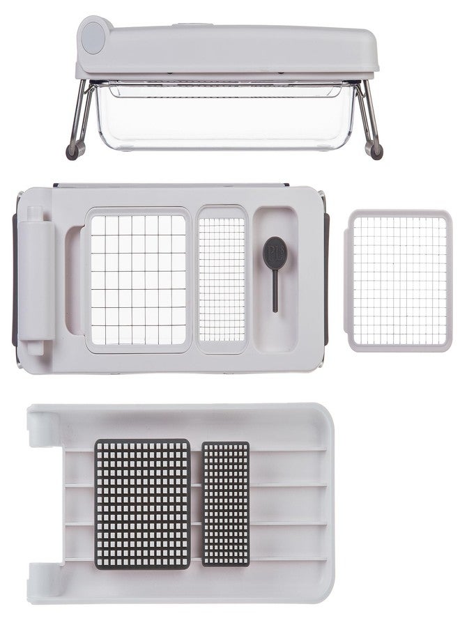 PL8 Professional Chopper, White - Multi-Functional Vegetable Chopper, Dicer, and Mincer with Sturdy Stainless Steel Frame, Perfect for Onions, Tomatoes, and More - Image 2