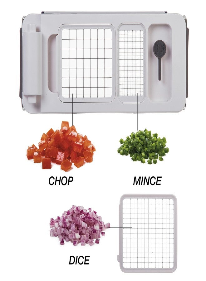 PL8 Professional Chopper, White - Multi-Functional Vegetable Chopper, Dicer, and Mincer with Sturdy Stainless Steel Frame, Perfect for Onions, Tomatoes, and More - Image 5