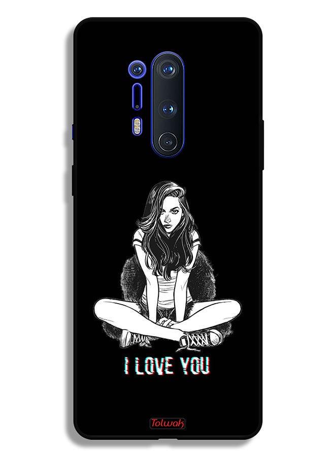 Tolwak OnePlus 8 Pro Protective Case Cover I Love You Art - Image 2