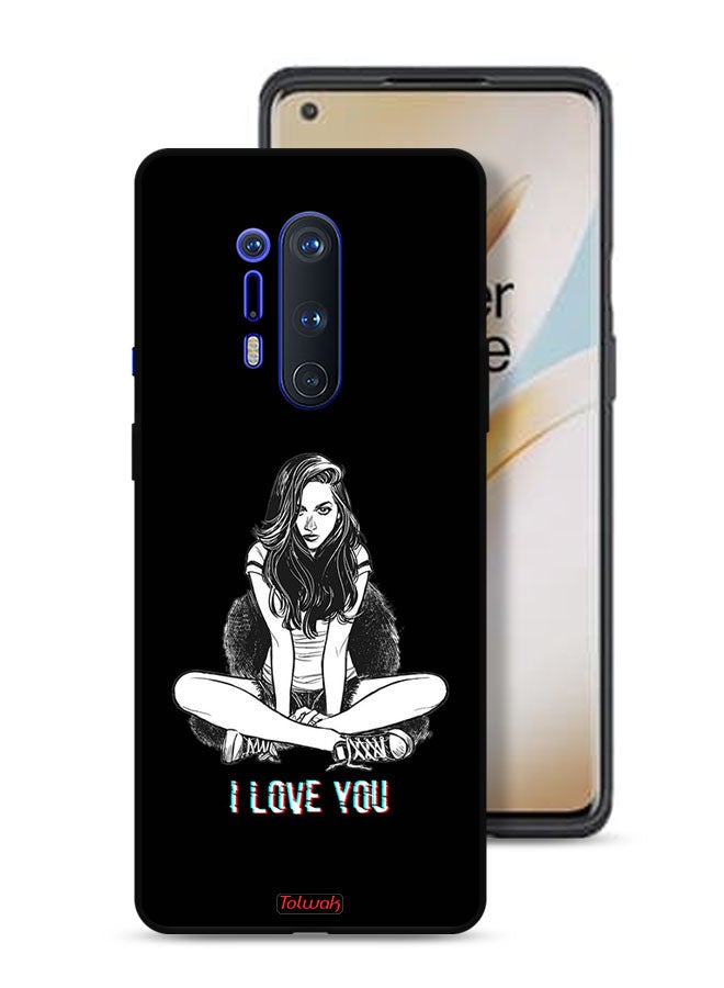 Tolwak OnePlus 8 Pro Protective Case Cover I Love You Art - Image 1
