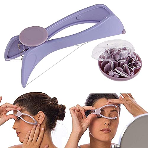 Clopic Women’s Slique Eyebrow Threading Machine/Face Hair Removal Plucker/Body Tweezers Kit for Eyebrow/Upper Lips/Face and Body Hairs (Multicolour) - Image 1