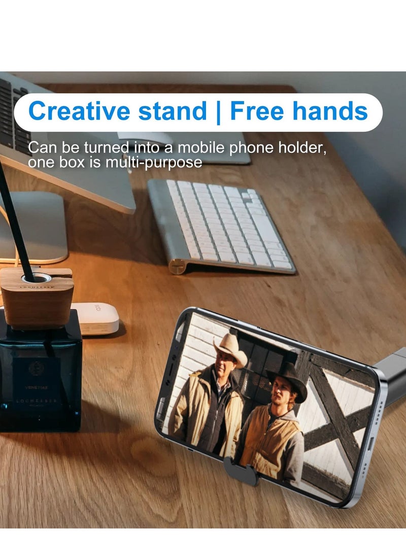 SOLARAE Multifunctional Micro SD Card Reader with Compact Cable, 9 SD Card Storage, 6 Adapter Combinations, Phone Holder, Card Removal Pin, Lanyard, and Travel Charging Cable for Phones and PCs. - Image 5