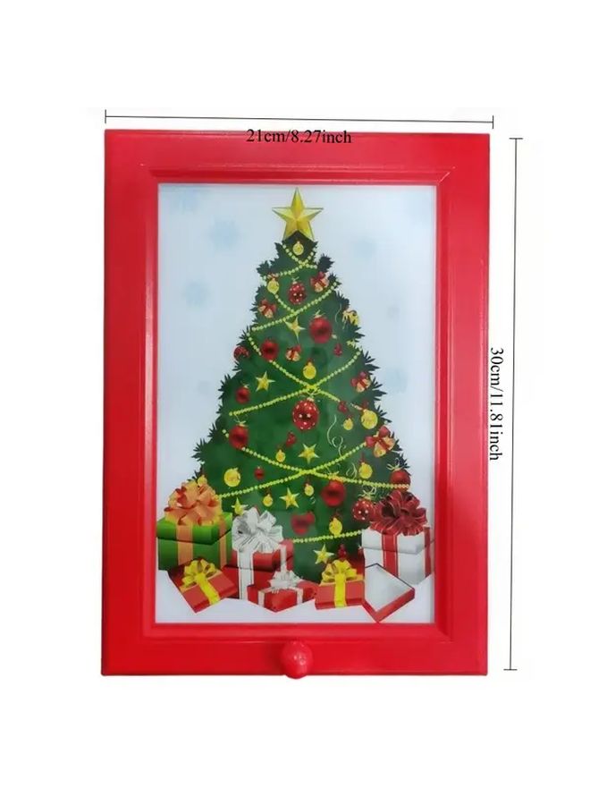 Rose Red Wall Mounted Square Candy Dispenser Photo Frame Food Safe Plastic Kitchen Decor - Image 5