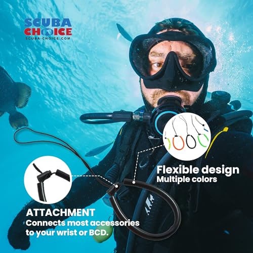 Scuba Choice Scuba Diving Adjustable Wrist Lanyard, Yellow - Image 2