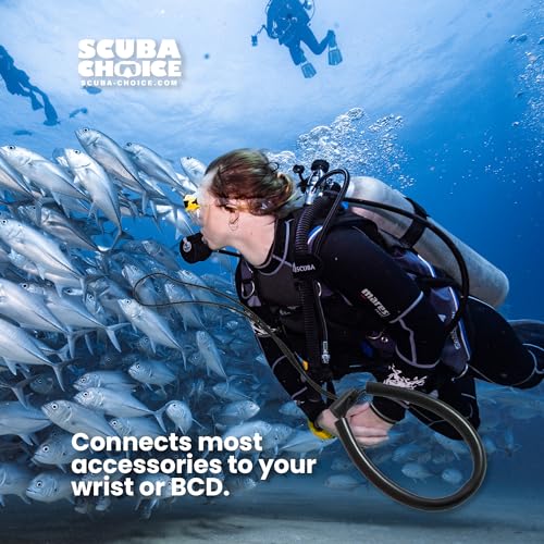Scuba Choice Scuba Diving Adjustable Wrist Lanyard, Yellow - Image 4