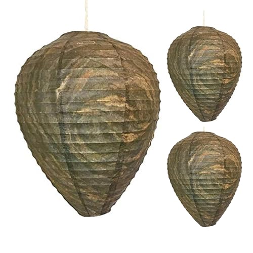 Patio Eden - Wasp Nest Decoy - 3 Pack- Eco Friendly Hanging Wasp Repellent - Image 1