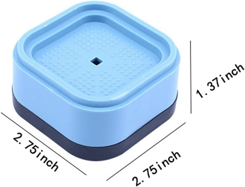 KRIVETY Washer Dryer Stabilizer Pads Antivibration AntiWalk Pads Anti Vibrant Pad Excludes Walking Feet Reduces Vibration as Washing Machine Mat Pan Tray Stand Stabilizer Pedestal Pack of 4 - Image 2