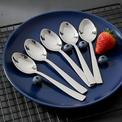 Parage 6 Piece Stainless Steel Tea Spoon Set for Tea, Coffee, Sugar & Spices, Small Spoons, Silver, Thickness: 1.8mm, Length: 14.5 cm - Image 1