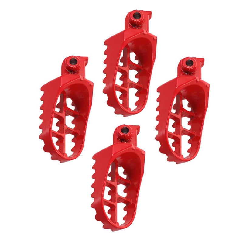 4Pcs Universal Pit Bike Foot Pegs Replacement Foot Pedals For Motocross Mini Off Road Motorcycles Red - Image 2
