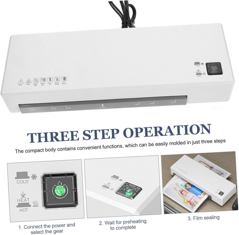 Fast Warm Up Photo Laminator Machine with Laminating Films Each Photo Sealer for Home and Office Document Protection - Image 3