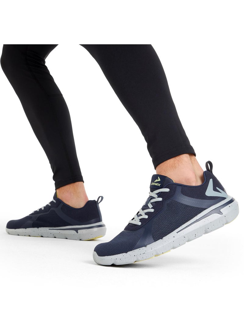 Demix Men’s Running Sport Shoes Dark Blue – Lightweight Sneakers with Breathable Upper & High-Traction Rubber Sole - Image 2