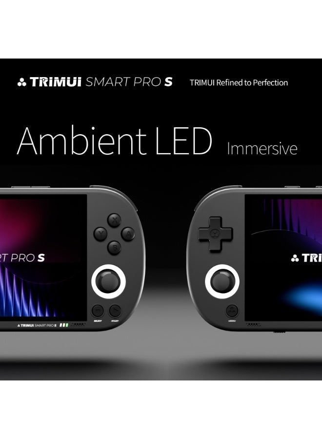 تريميو جهاز ألعاب محمول TRIMUI Smart Pro S مفتوح المصدر بنظام LINUX العتيق، جهاز ألعاب أركيد نوستالجي، شاشة HD قياس 4.96 بوصة IPS، بطارية كبيرة بسعة 5000 مللي أمبير - Image 3