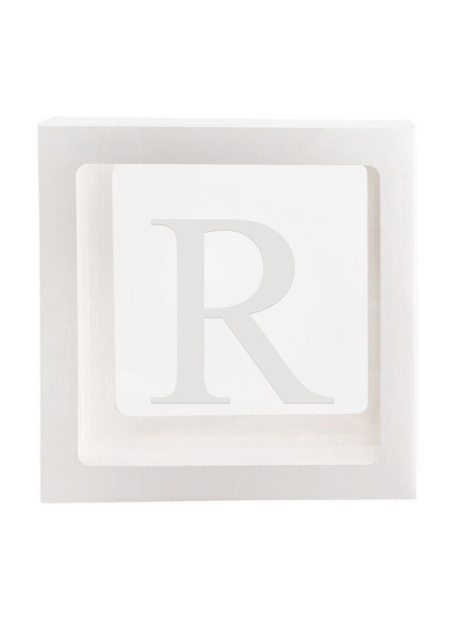 NIBEMINENT Letter R Designed Balloon Decoration Surprise Box DT1057 30x1x30cm