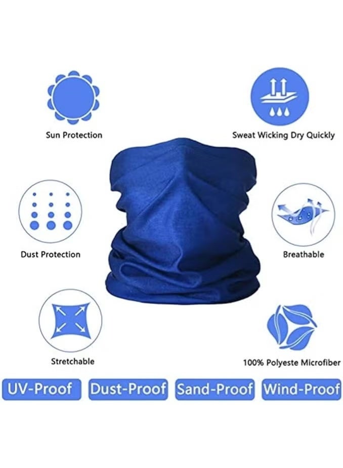 3pcs Sun UV Protection Face Bandana Kit Neck Gaiter, Reusable Washable Cloth Half Scarf Outdoor Cycling Motorcycle Balaclava for Men Women.Outdoor sunscreen neck scarf quick-drying multifunctional magic bandana cycling sports breathable neck cover cycling masks - Image 5