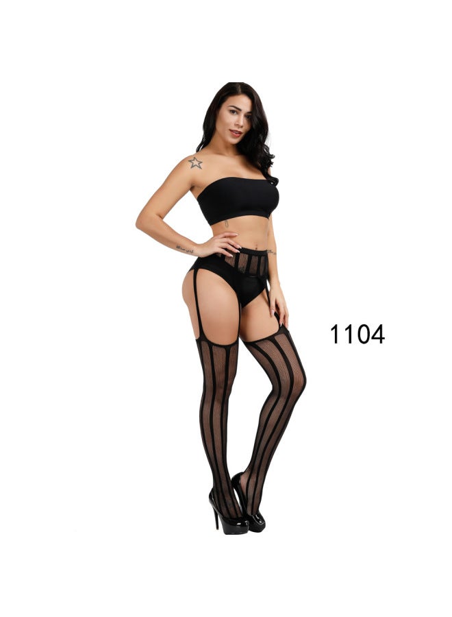High-end Lingerie Fishnet Stockings Non-slip Garter Stockings One-piece Stockings Nurse Stewardess Socks